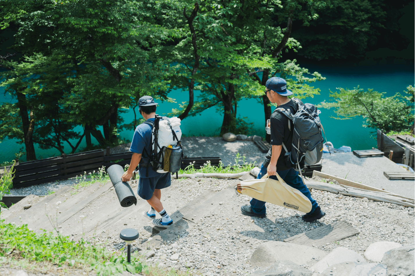 バックパックひとつに済む程度の道具
