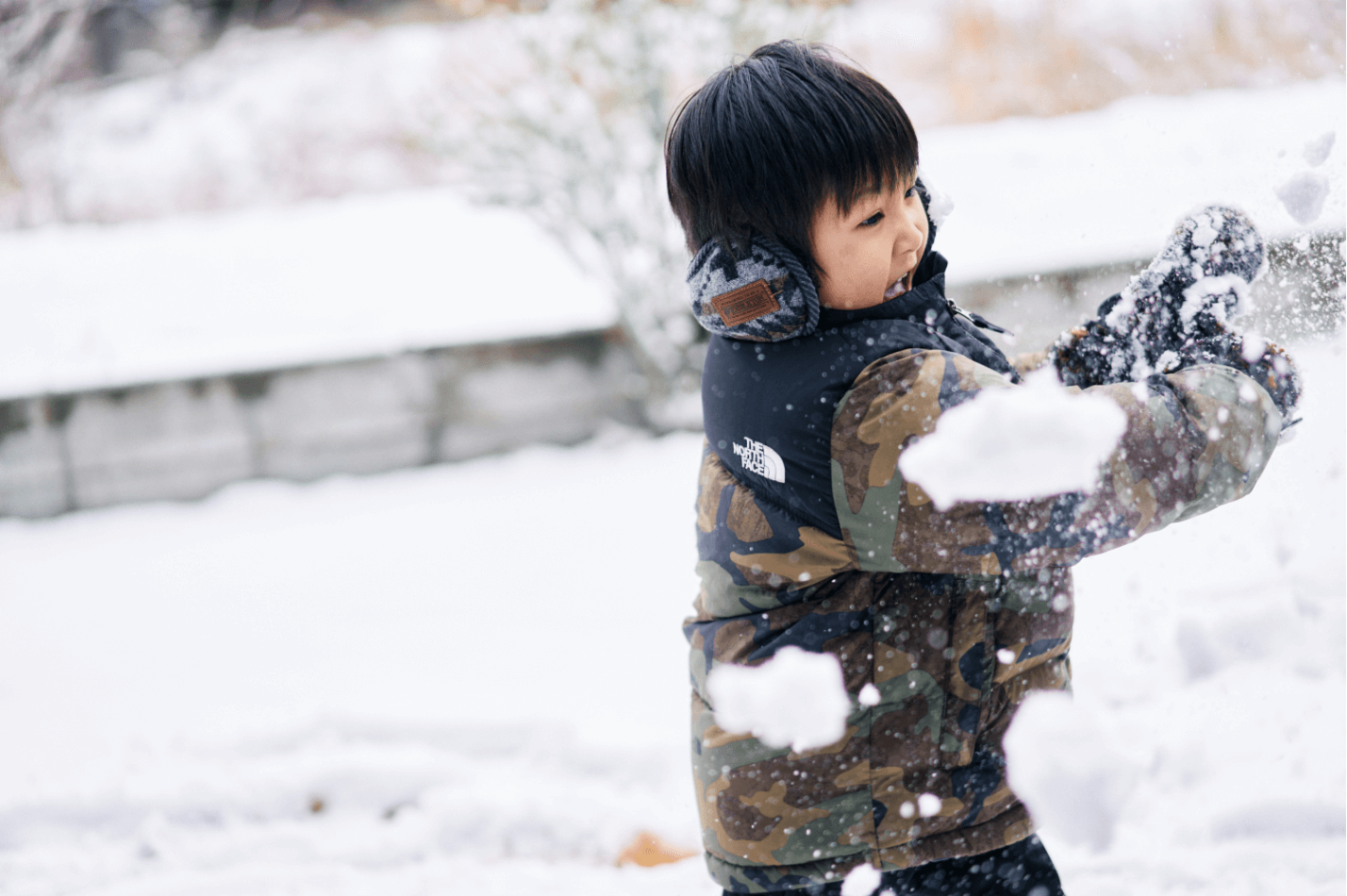 雪にときめく石塚家